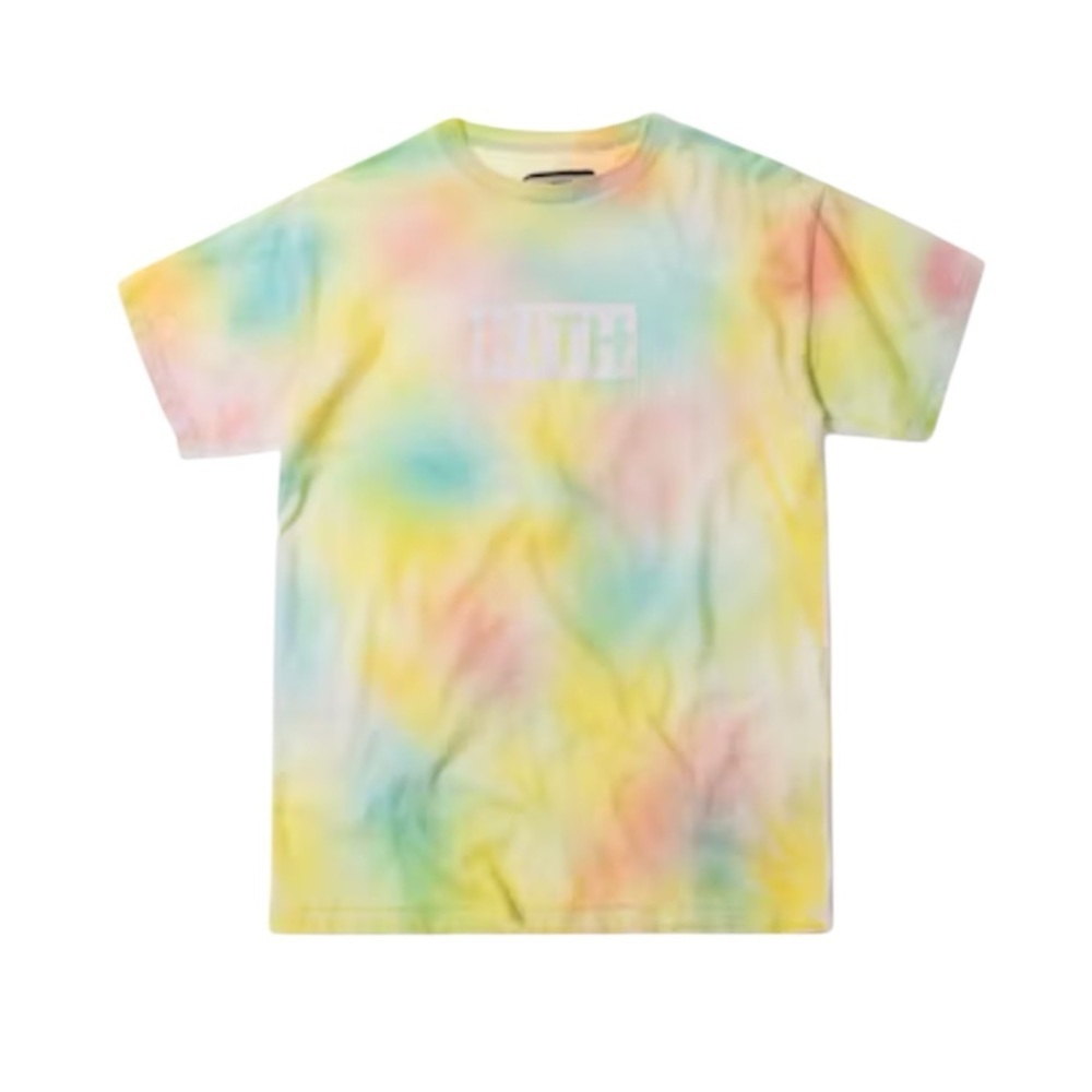 Kith Yellow Tie Dye Shortsleeve Box Tshirt Tee